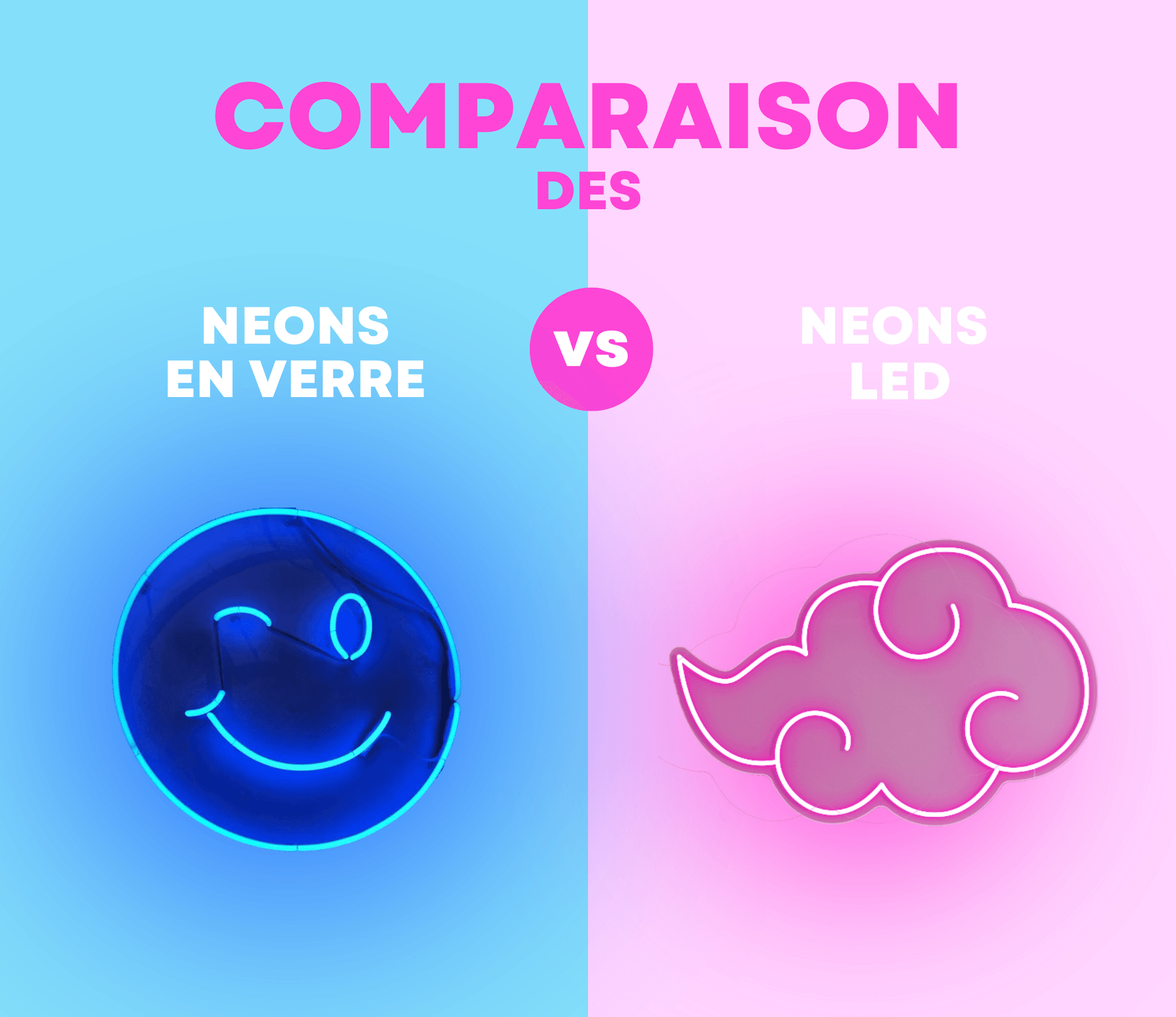 Néon LED vs néon en verre : Lequel choisir ?