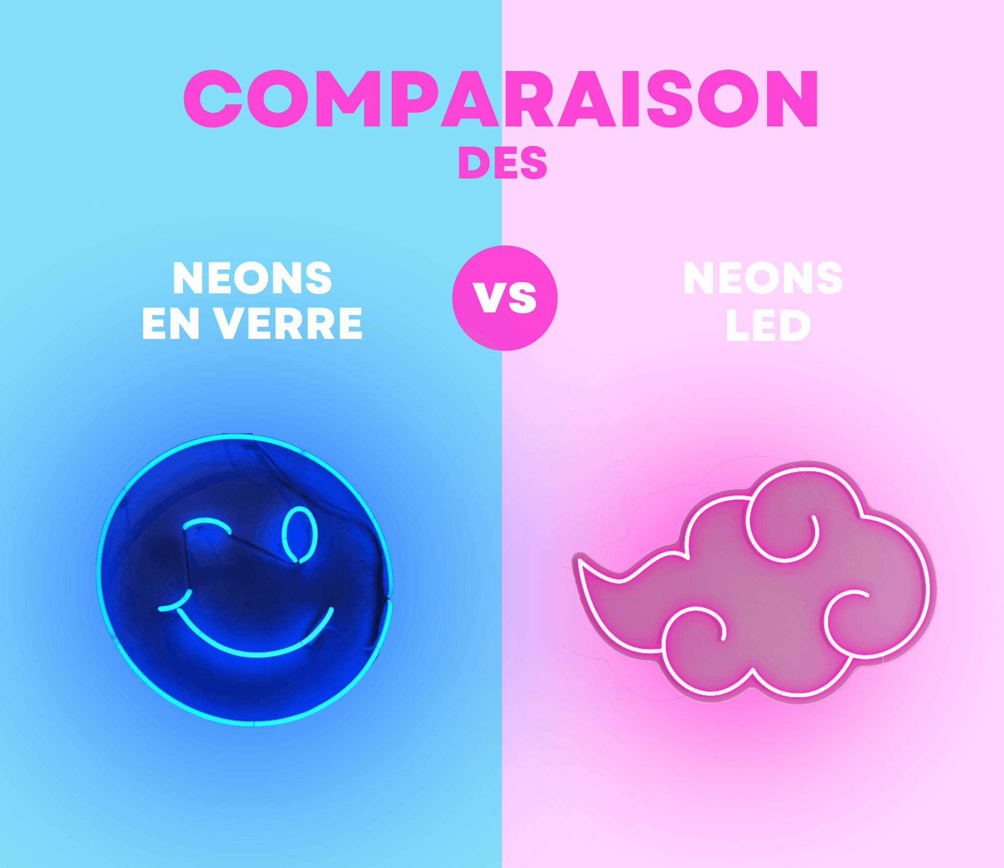 Néon LED vs néon en verre : Lequel choisir ?