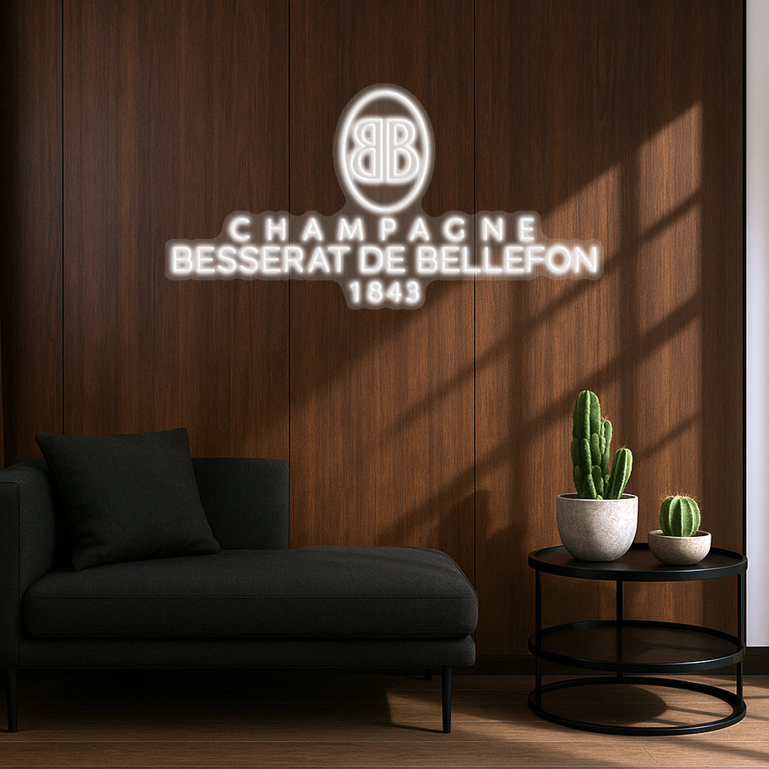 Champagne Besserat x2 Néons LED
