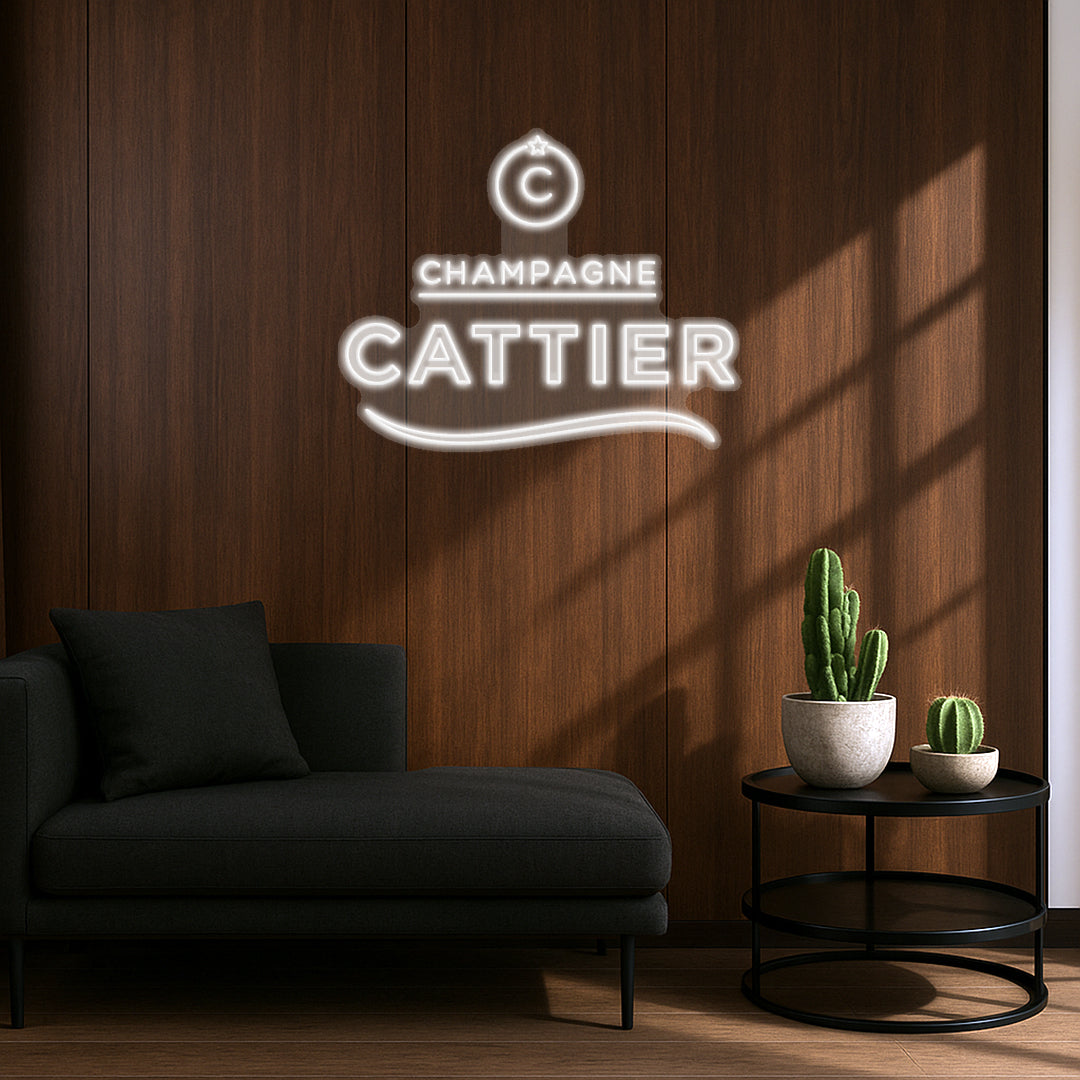 Champagne Cattier - Néon LED
