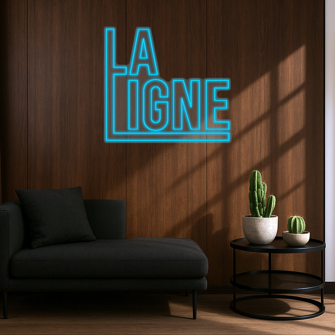 La Ligne (sur socle) - Néon LED