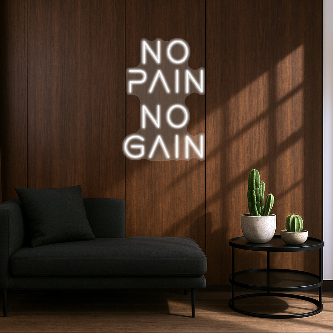 No Pain No Gain - Néon LED