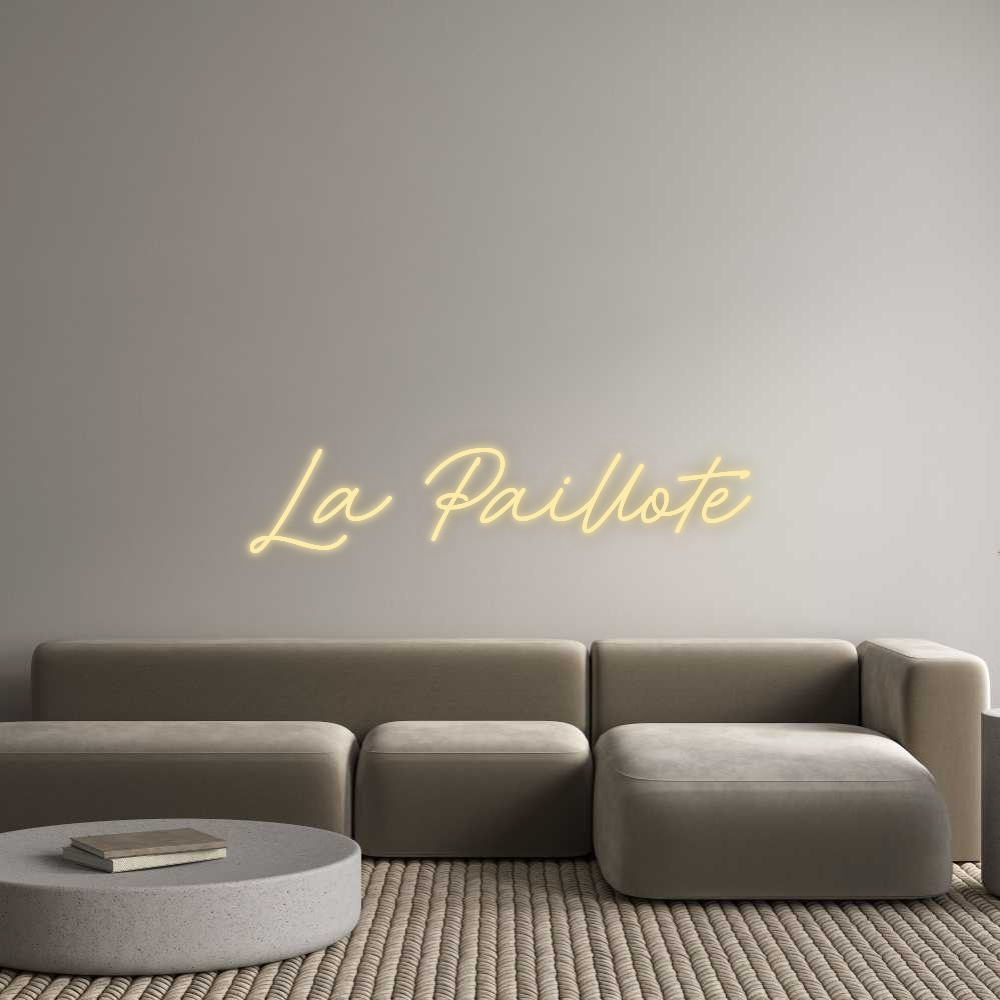 Néon LED : La Paillote