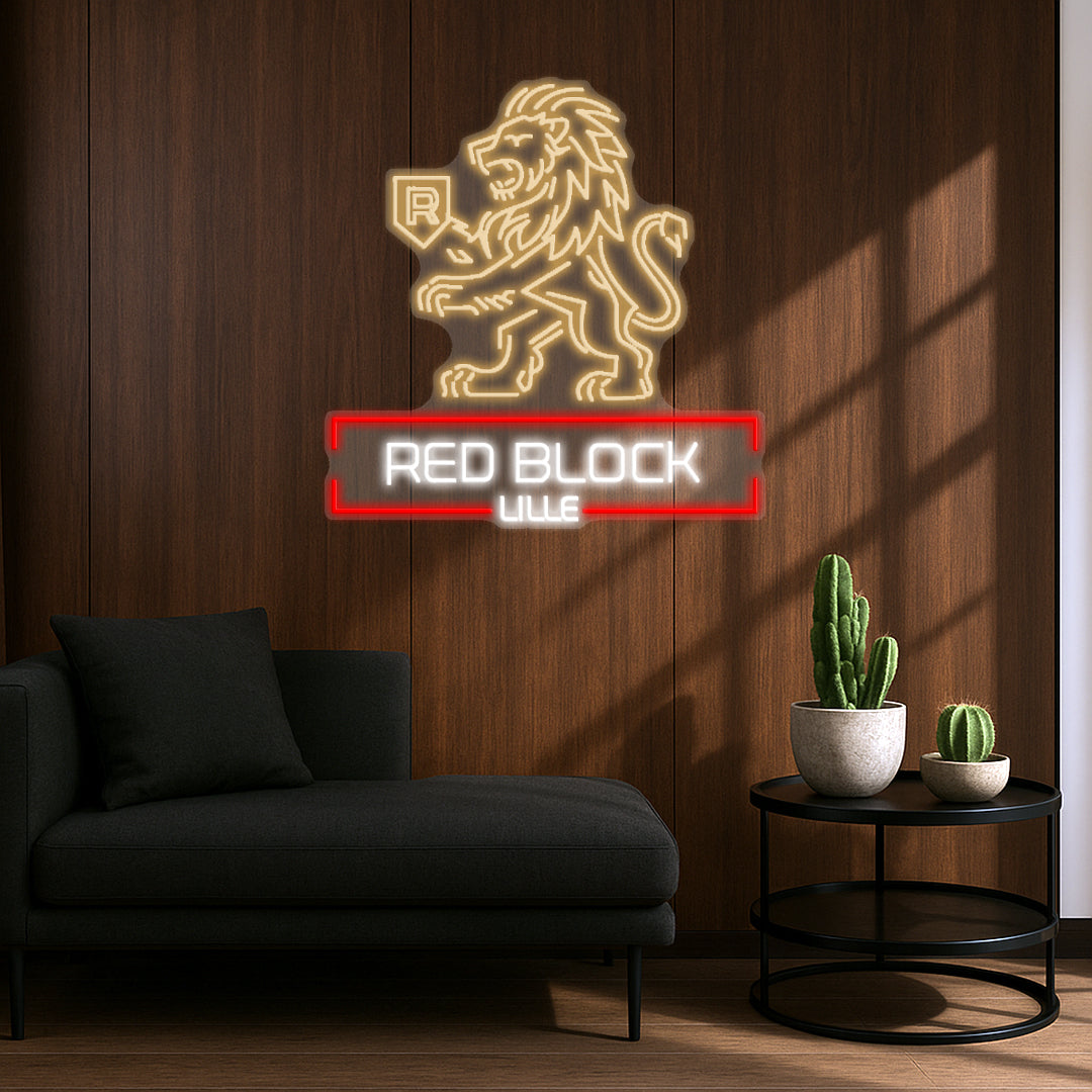 Red Block - Néon LED