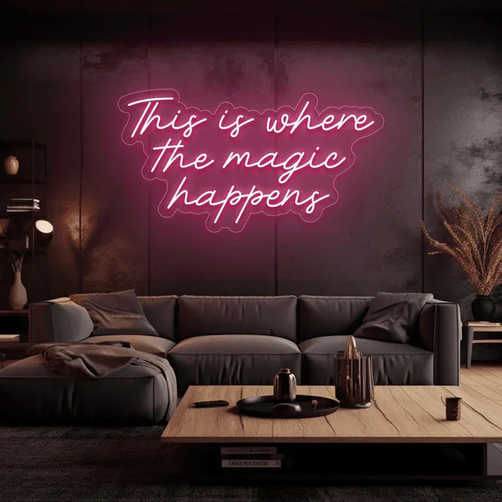 Néon This is Where the Magic Happens | Néon LED – Mon Joli Neon