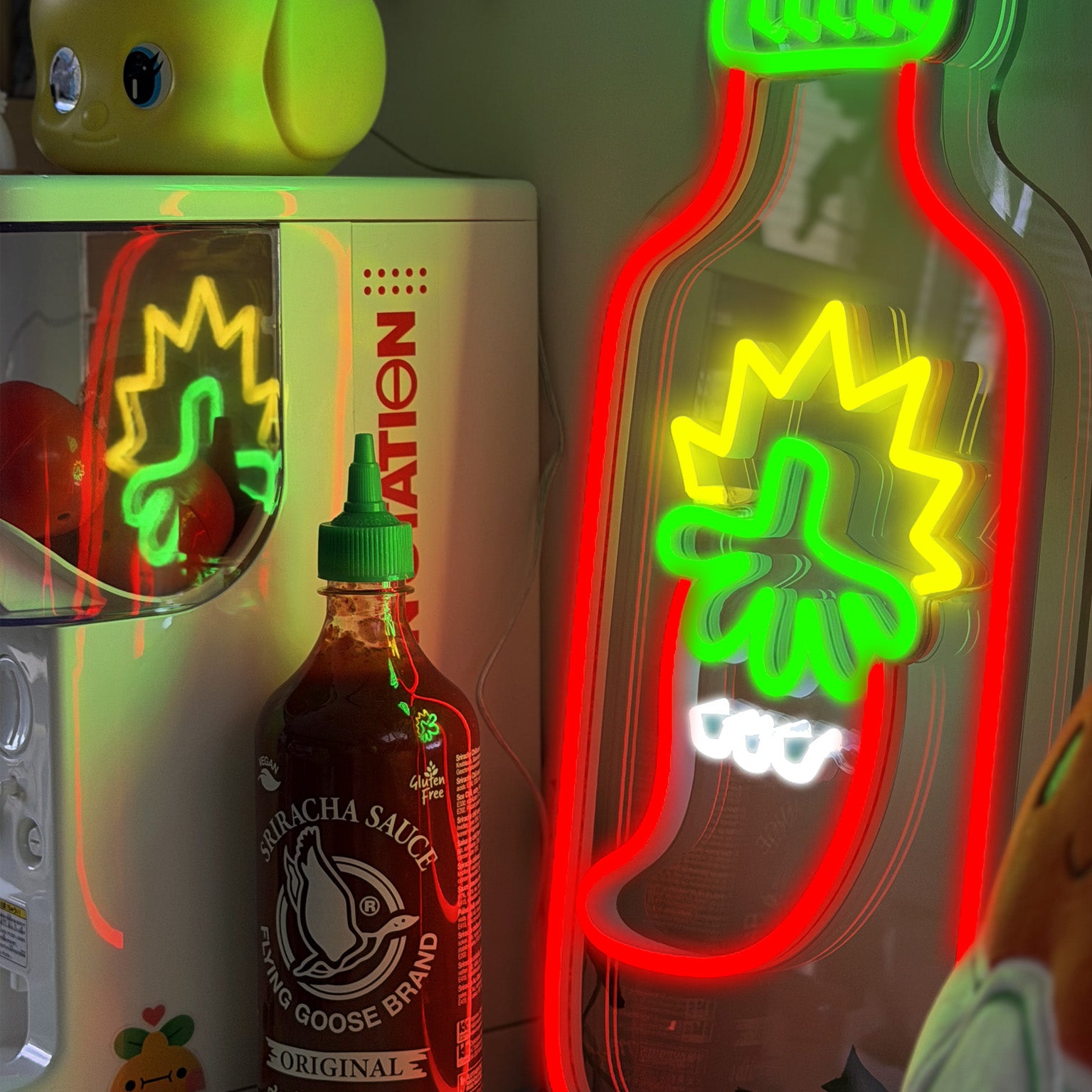 Néon LED Sauce Piquante x Nina Spicy