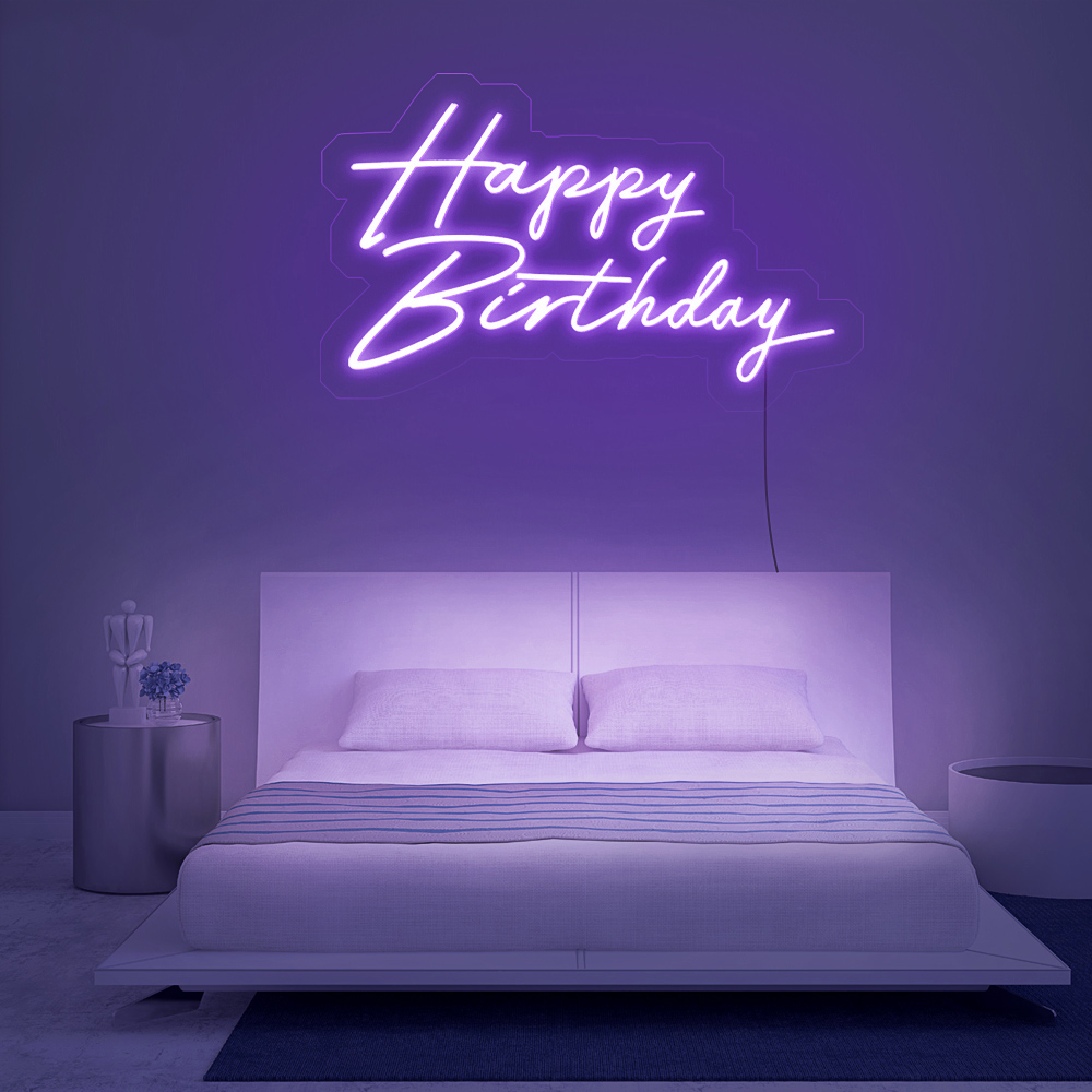 Happy Birthday - Néon LED - Mon Joli Neon