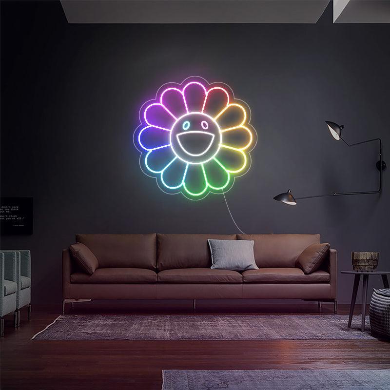 Flower de Takashi Murakami - Néon LED - Mon Joli Neon